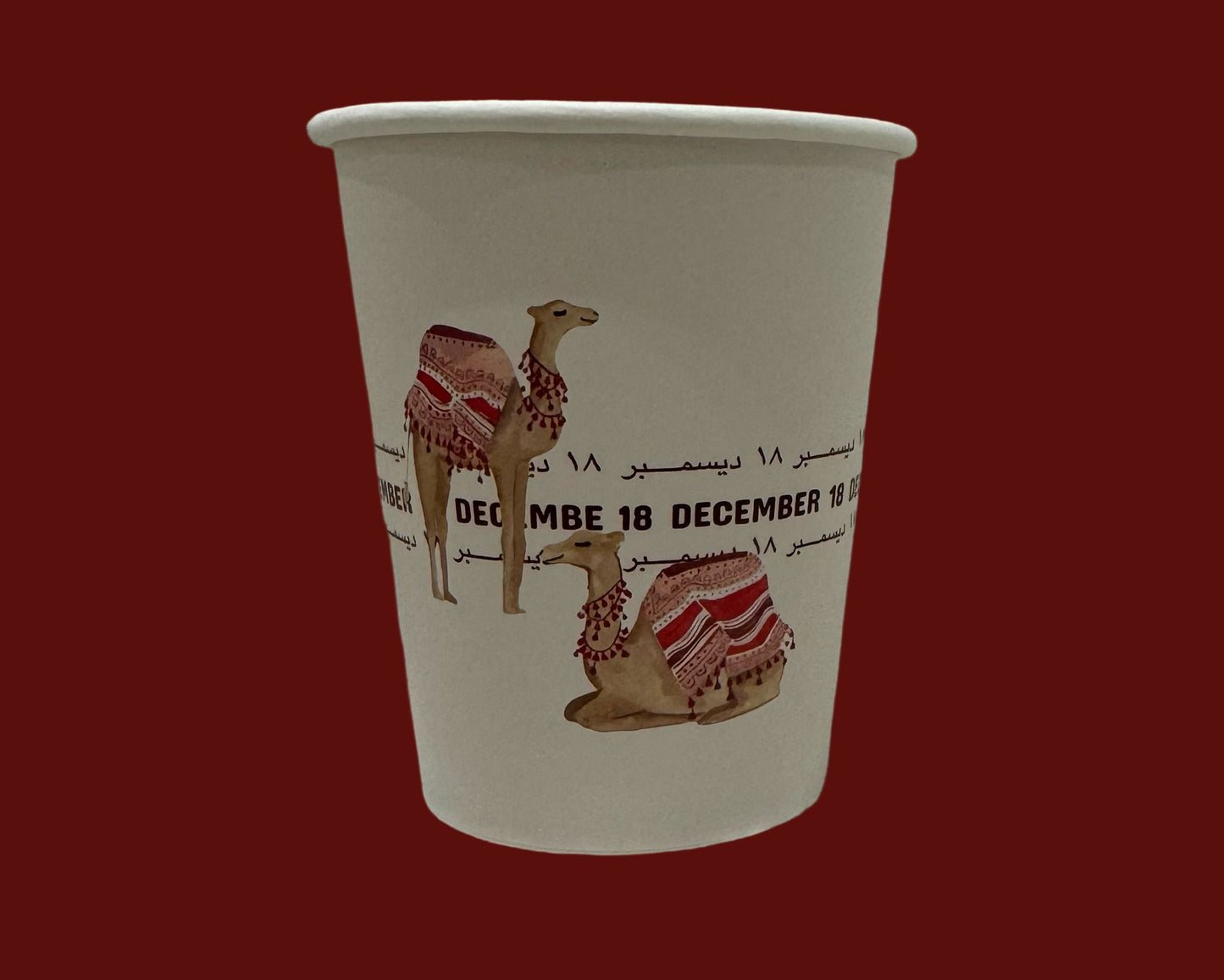 Camel Oasis - Qatar National Day Cups - 20 Cups